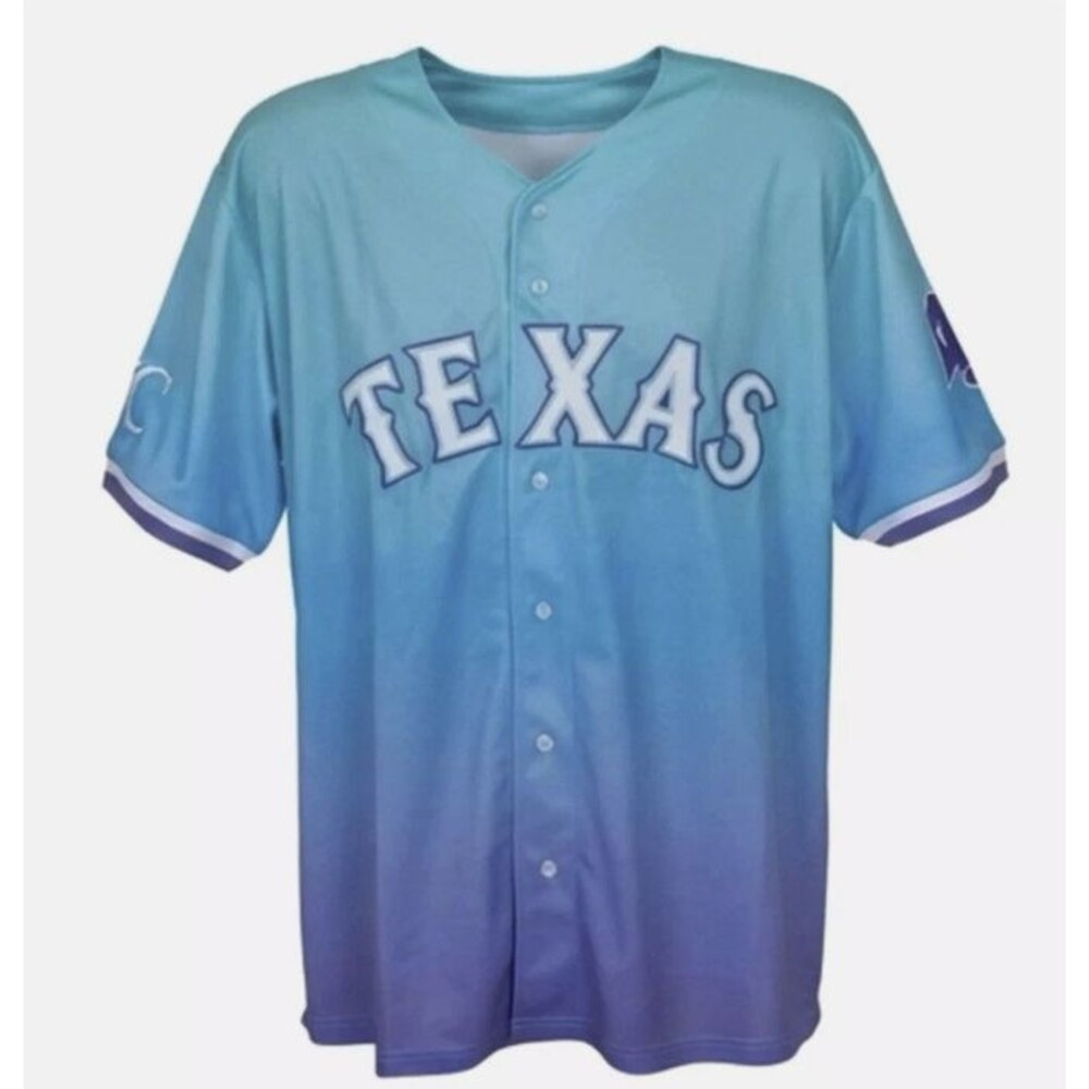 Texas Rangers Mackenzie Gore #1 Choctaw Jersey Blue 8/20/26 Size XL Extra Large